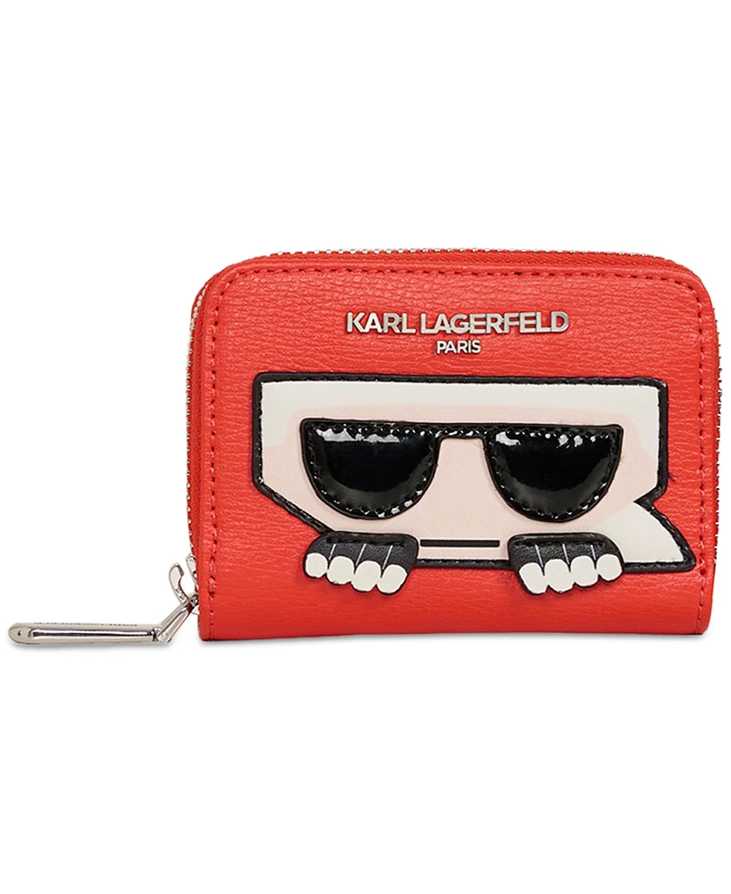 Karl Lagerfeld Paris Leather Zipper Wallet