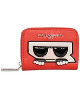 Karl Lagerfeld Paris Leather Zipper Wallet