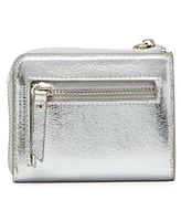 Anne Klein 2 Piece Envelope Flap Curved Wallet with Rhinestones