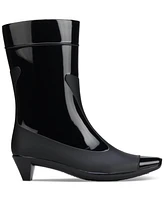 Jeffrey Campbell Drench Kitten-Heel Rain Booties