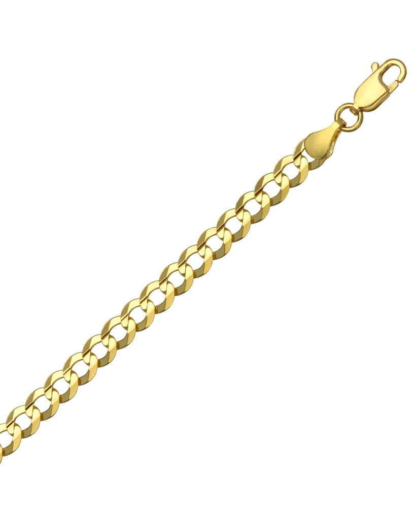 24" Open Curb Link Chain Necklace (4-5/8mm) in Solid 14k Gold