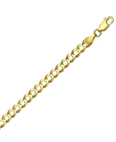 24" Open Curb Link Chain Necklace (4-5/8mm) in Solid 14k Gold