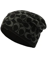 Coach Men's Signature Reversible Logo Beanie