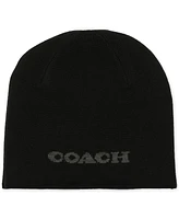 Coach Men's Signature Reversible Logo Beanie