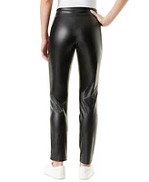 Gloria Vanderbilt Women's Amanda High-Rise Straight-Leg Faux-Leather Pants