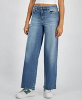 Celebrity Pink Juniors' Mid-Rise Wide-Leg Jeans