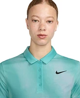 Nike Women's Victory Dri-fit Short-Sleeve Printed Golf Polo