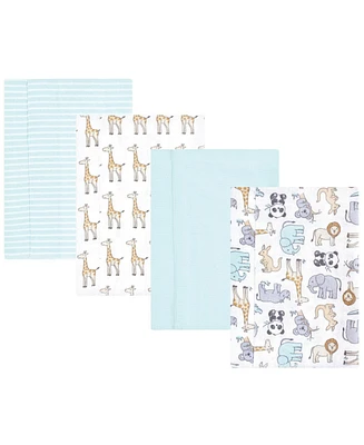 Hudson Baby Cotton Flannel Burp Cloths, Kangaroo, One Size