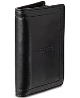 Cole Haan Men's Minimalist Leather Pop Up Card Holder Wallet