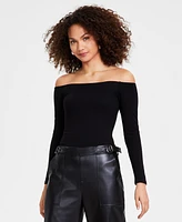 Bar Iii Women's Off-The-Shoulder Jersey Bodysuit, Exclusively at Macy's