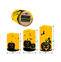 Cowin Halloween Flameless Candles Set Battery Operated