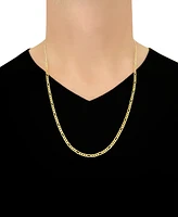 28" Figaro Link Chain Necklace (3-1/5mm) in Solid 14k Gold