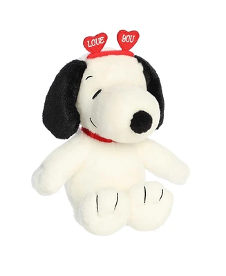 Aurora Small Love On The Mind Snoopy Peanuts Timeless Plush Toy White 9"