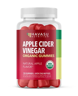 Havasu Nutrition Apple Cider Vinegar Gummies, Havasu Nutrition, Apple Flavor, 120ct