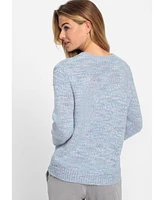 Olsen Women's Multi-Colour Shimmer Pullover