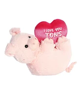 Aurora Medium I Love You Tons Valentine Heartwarming Plush Toy Pig 11"