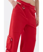 Nocturne Women's High Waist Cargo Pants