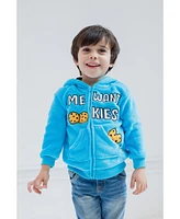 Sesame Street Baby Boys Cookie Monster Zip Up Hoodie to