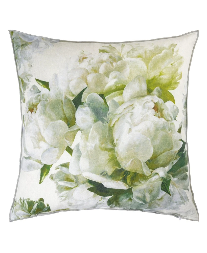 Designers Guild Peonia Chartreuse Linen Decorative Pillow