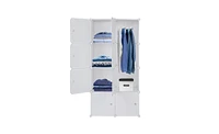 Slickblue 8-Cube Stackable Plastic Organizer Storage Unit