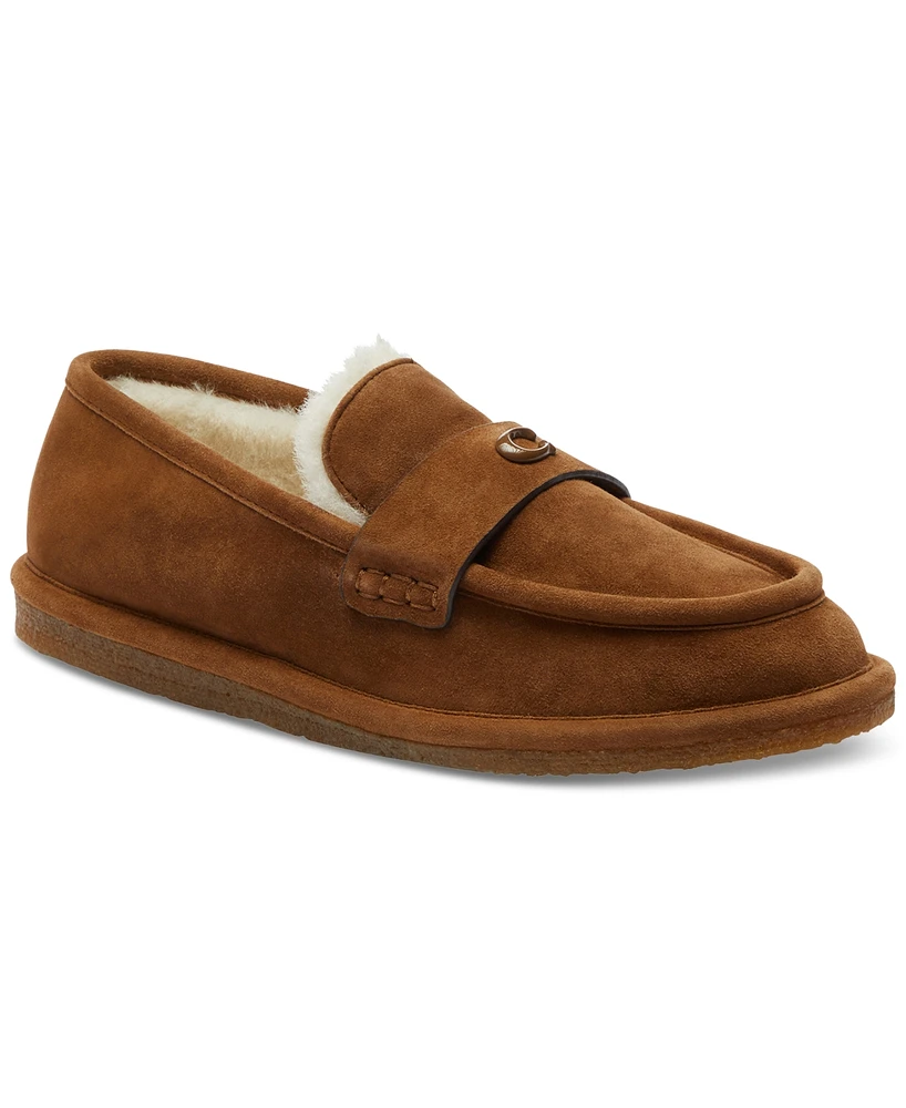 Coach Women's Forest Cozy Shearling Moc Slippers