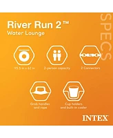 Intex River Run Inflatable Double Rider Tube & 2 River Run Single Water Floats