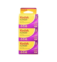 Kodak Gold 200 Yellow and Purple Film with 35mm Film and 36 Exposures 3 Pack