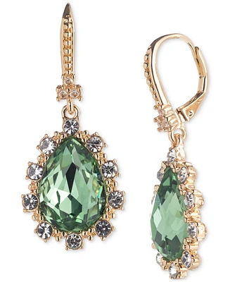 Marchesa Pave & Color Crystal Pear-Shape Drop Earrings