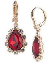 Marchesa Pave & Color Crystal Pear-Shape Drop Earrings