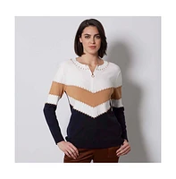 Etcetera Women's E3 by Colorblock Sweater Endpoints