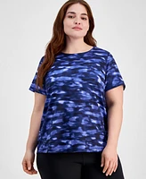 Id Ideology Plus Printed Crewneck Short-Sleeve T-Shirt, Created for Macy's