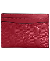 Coach Signature Leather Essential Card Case