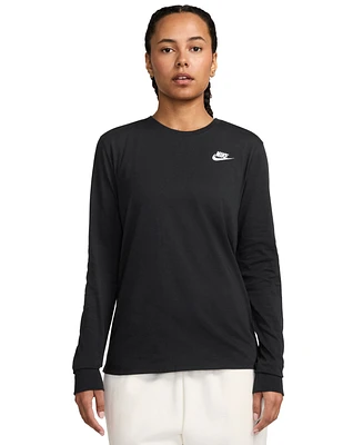 Nike Sportswear Club Women's Cotton Long-Sleeve T-Shirt