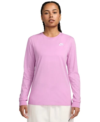 Nike Sportswear Club Women's Cotton Long-Sleeve T-Shirt