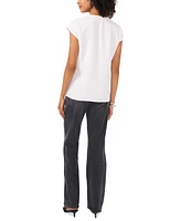 Vince Camuto Women's Embellished-v-Neck Extended-Shoulder Top