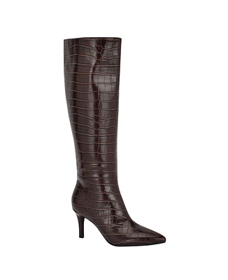 Guess Women's Wayla Knee High Pointed Toe Dress Boots