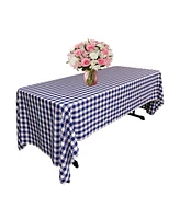 Slickblue Polyester Gingham Checkered Tablecloth – 60 x 126 Inch Rectangular