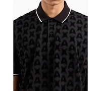 Aix Armani Exchange Mens Flocking Polo