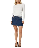 Guess Women's Lily Chain-Trim Mini Skirt