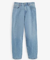 On 34th Women's High-Rise Barrel-Leg Jeans, Exclusively at Macy's