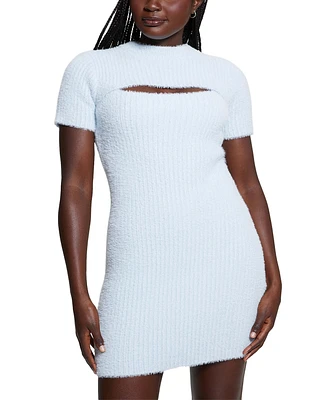 Guess Women's Meteor Removable-Sleeve Sweater Dress