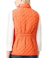 Jones New York Petite Quilted Mock-Neck Puffer Vest