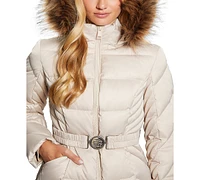 Guess Women's New Olga Genuine Short Down Jacket