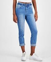 Dollhouse Juniors' Cropped Cuffed Skinny Jeans