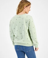 Style & Co Petite Tulip Dance Printed Crewneck Sweatshirt, Created for Macy's