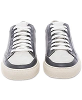 P448 Men's Soho Perforated Logo Low-Top Sneakers - Grey