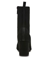 Anne Klein Women's Tessel Block Heel Knit Dress Booties