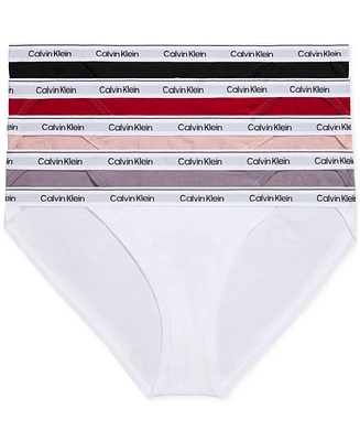 Calvin Klein Women's 5-Pk. Modern Logo String Bikini Underwear QD5223