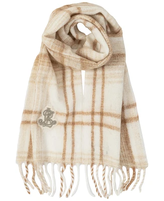 Lauren Ralph Lauren Brushed Lofty with Crystal Patch Scarf