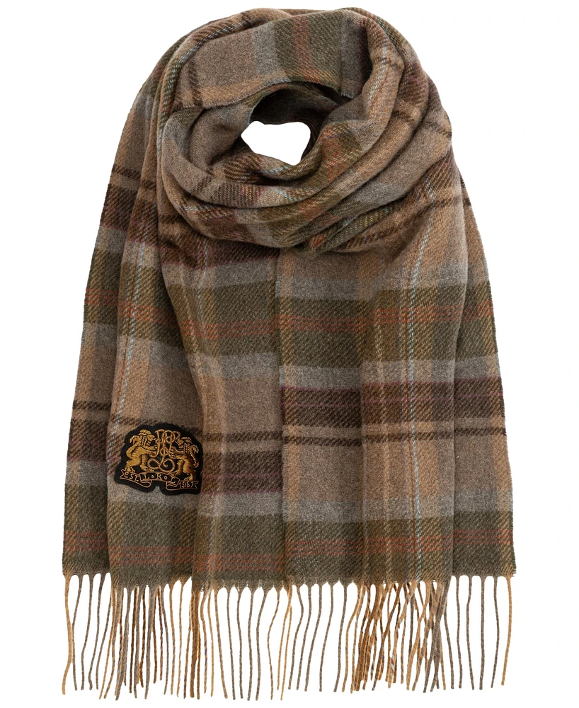 Lauren Ralph Lauren Plaid with Bullion Patch Scarf